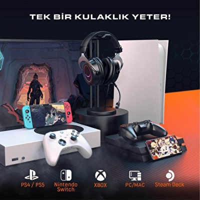FIFINE H3 RGB Mikrofonlu Oyuncu Kulaklığı